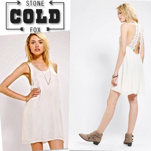 Stone Cold Fox Dresses & Skirts - NINAS BY STONE COLD FOX CROCHET IVORY DRESS SZ M
